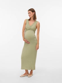 MAMA.LICIOUS MLHARLOW Sukienka Ciążowa -Fog Green - 20022359