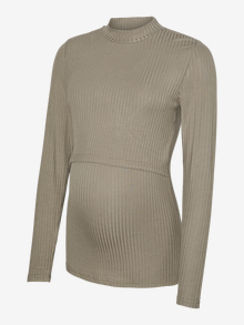 MAMA.LICIOUS Regular Fit Round Neck Top -Overland Trek - 20022386