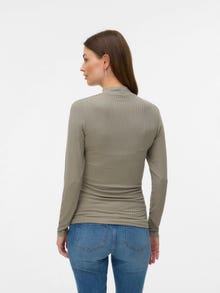 MAMA.LICIOUS Regular Fit Round Neck Top -Overland Trek - 20022386