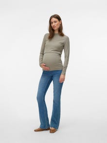 MAMA.LICIOUS Regular Fit Round Neck Top -Overland Trek - 20022386