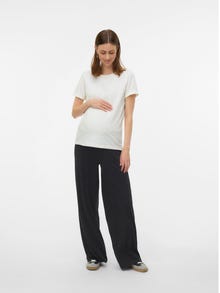 MAMA.LICIOUS Regular Fit Trousers -Black - 20022426