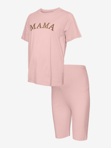MAMA.LICIOUS Tops Regular Fit Col rond -Pale Mauve - 20022464