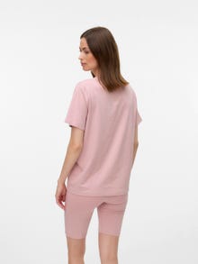 MAMA.LICIOUS Tops Regular Fit Col rond -Pale Mauve - 20022464