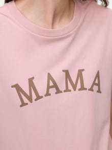 MAMA.LICIOUS Tops Regular Fit Col rond -Pale Mauve - 20022464