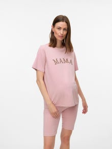 MAMA.LICIOUS Tops Regular Fit Col rond -Pale Mauve - 20022464