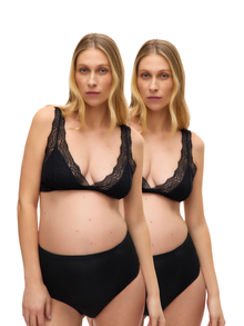 MAMA.LICIOUS MLADIA 2-pack Amningsbehå -Black - 20022478