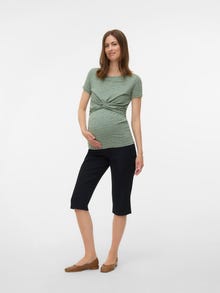 MAMA.LICIOUS Åtsittande passform Chinos -Black - 20022480