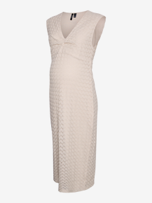 MAMA.LICIOUS VMMDEVELYN Vestido de Maternidad -Birch - 20022492