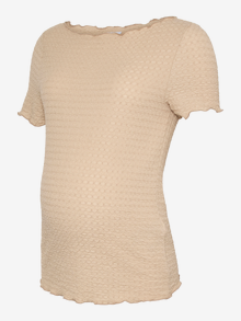 MAMA.LICIOUS Regular fit Boothals Top -Sesame - 20022513