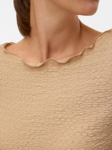 MAMA.LICIOUS Tops Corte regular Cuello barco -Sesame - 20022513
