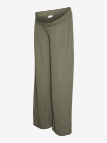 MAMA.LICIOUS Regular Fit Trousers -Agave Green - 20022516