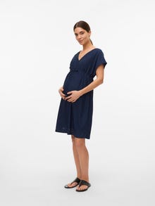 MAMA.LICIOUS VMMTASSA Sukienka Ciążowa -Navy Blazer - 20022530