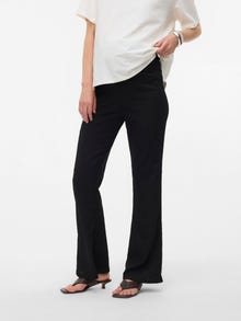 MAMA.LICIOUS Flared Fit Trousers -Black - 20022642