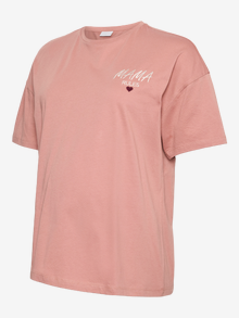 MAMA.LICIOUS Regular fit O-hals T-shirts -Cedar Wood - 20022646
