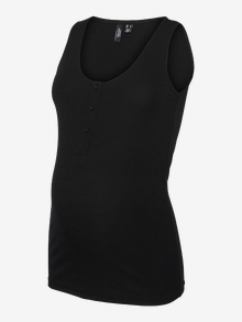 MAMA.LICIOUS Débardeurs Bodycon Fit Col en U -Black/White - 20022678