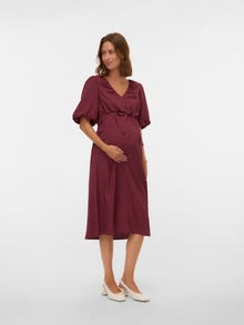 MAMA.LICIOUS MLROSANA Robe de Maternité -Pomegranate - 20022706