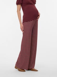 MAMA.LICIOUS Pantalons Regular Fit -Pomegranate - 20022717