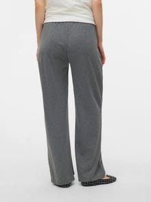 MAMA.LICIOUS Regular Fit Trousers -Medium Grey Melange - 20022719