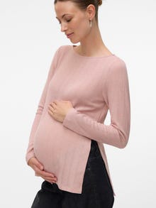 MAMA.LICIOUS Normal passform Båtringning Topp -Pale Mauve - 20022745