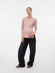 MAMA.LICIOUS Normal passform Båtringning Topp -Pale Mauve - 20022745