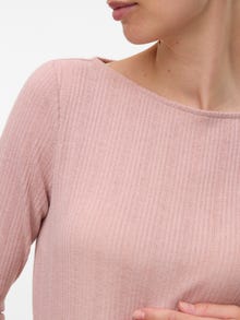 MAMA.LICIOUS Normal passform Båtringning Topp -Pale Mauve - 20022745