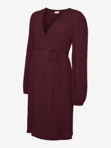 MAMA.LICIOUS MLSIGGA Maternity Dress -Winetasting - 20022796