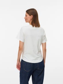 MAMA.LICIOUS Top Regular Fit Paricollo -Snow White - 20022817