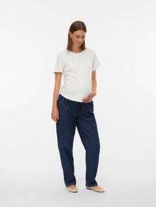 MAMA.LICIOUS Top Regular Fit Paricollo -Snow White - 20022817