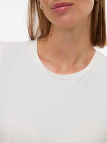 MAMA.LICIOUS Regular fit O-hals Top -Snow White - 20022817