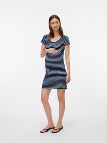 MAMA.LICIOUS VMMSEA Robe de Maternité -Navy Blazer - 20022933