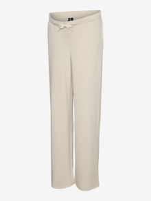 MAMA.LICIOUS Regular Fit Trousers -Pumice Stone - 20022941
