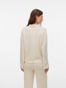 MAMA.LICIOUS Normal geschnitten Polokragen Poloshirt -Pumice Stone - 20022942