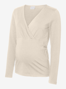 MAMA.LICIOUS Krój bodycon Dekolt w serek Góra -Birch - 20023035