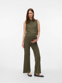 MAMA.LICIOUS Regular Fit U-Neck Top -Grape Leaf - 20023040