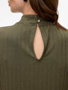 MAMA.LICIOUS Regular Fit U-Neck Top -Grape Leaf - 20023040