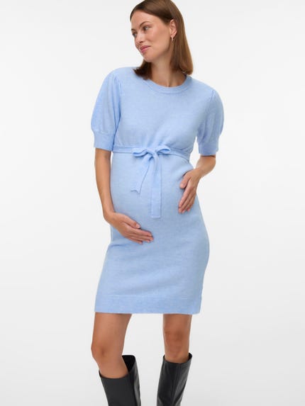 KOJOOIN Dames Zwangerschapsjurk Zwangerschap Lange Mouwen Zwangerschapsjurken Coltrui Zwangerschapsjurken met Zijgaten Lichtbruin M KOJOOIN Dames Zwangerschapsjurk Zwangerschap Lange Mouwen Zwangerschapsjurken Coltrui Zwangerschapsjurken met Zijgaten Lichtbruin M