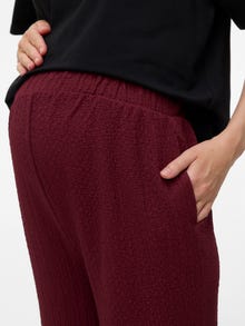 MAMA.LICIOUS Wide Leg Fit Trousers -Tawny Port - 20023427