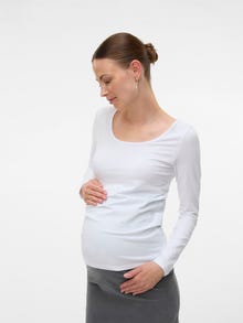 MAMA.LICIOUS VMMMAXI Graviditetstop -Bright White - 20023428