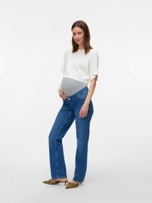 MAMA.LICIOUS Straight Fit Jeans -Medium Blue Denim - 20023509