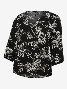 MAMA.LICIOUS Normal geschnitten V-Ausschnitt Top -Black - 20023511