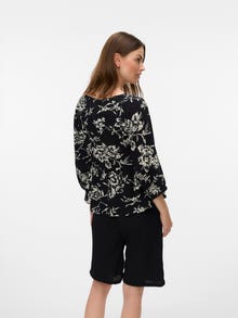 MAMA.LICIOUS Normal geschnitten V-Ausschnitt Top -Black - 20023511