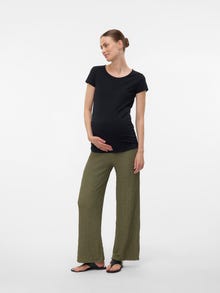 MAMA.LICIOUS Flared Fit High rise Trousers -Kalamata - 20023545