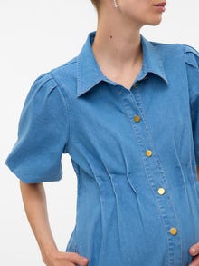 MAMA.LICIOUS VMMCASSIDY Graviditetskjole -Medium Blue Denim - 20023807