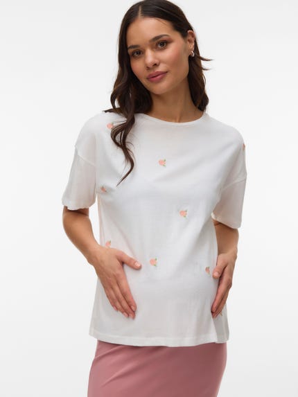 ONLY MATERNITY zwangerschapsshirt OLMLENNI met printopdruk roze ONLY MATERNITY zwangerschapsshirt OLMLENNI met printopdruk roze