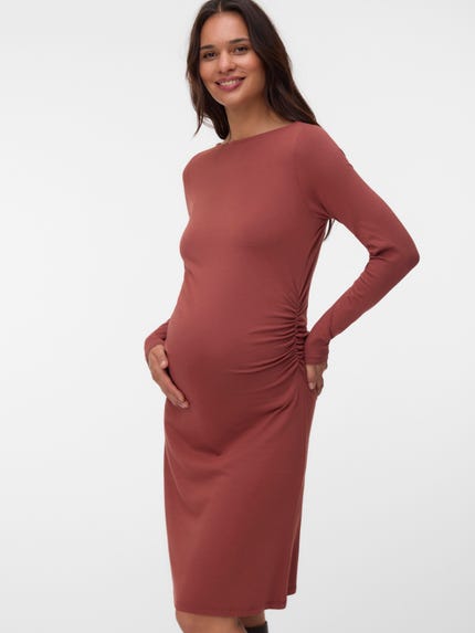 maternity casual dresses uk Angel Maternity Navy Short Sleeve Maternity Tiered Dress