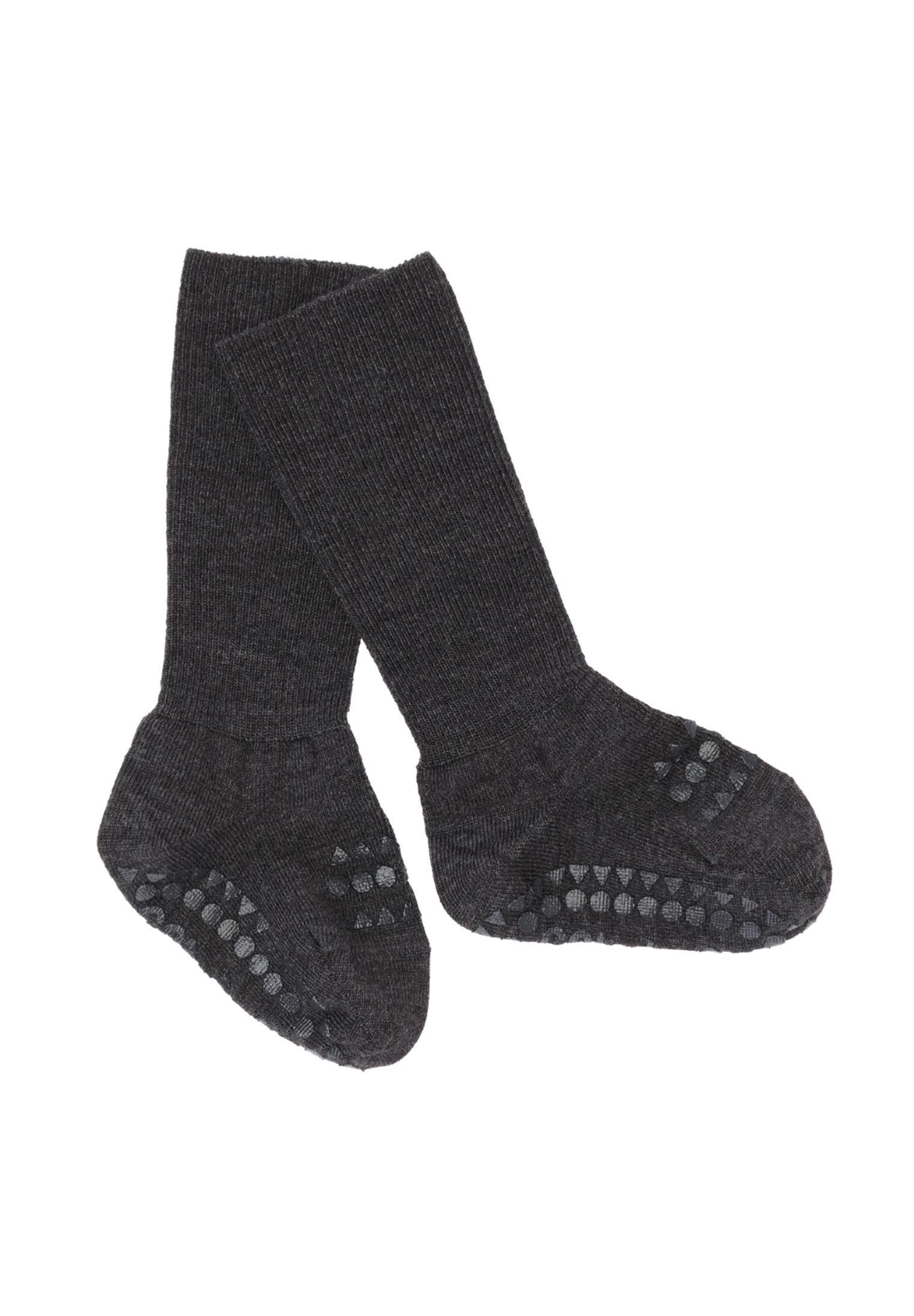 MAMA.LICIOUS Wool Non-slip baby-socks  -Dark Grey Melange - 33333333