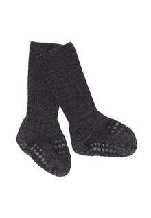 MAMA.LICIOUS Wol antislip baby-sokken -Dark Grey Melange - 33333333