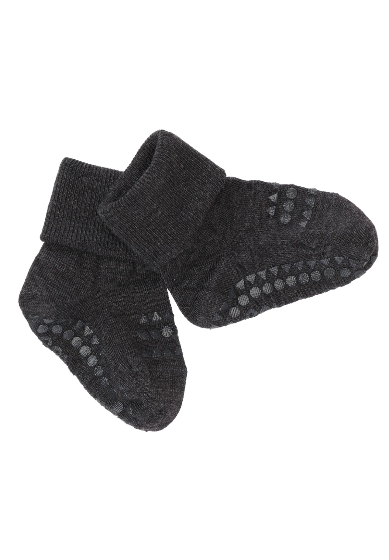 MAMA.LICIOUS Wol antislip baby-sokken -Dark Grey Melange - 33333333