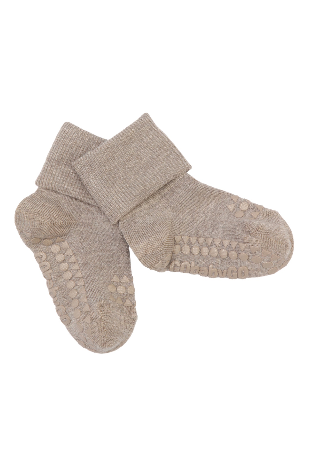 MAMA.LICIOUS Gobabygo Non-slip socks - Bamboo -Sand - 33333334