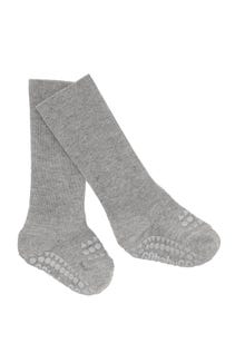 MAMA.LICIOUS Gobabygo Non-slip socks - Bamboo -Grey Melange - 33333334